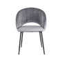 Silla Gris Tejido-Metal Contract 58 X 60 X 80,50 cm (Set de 2)