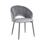 Silla Gris Tejido-Metal Contract 58 X 60 X 80,50 cm (Set de 2)