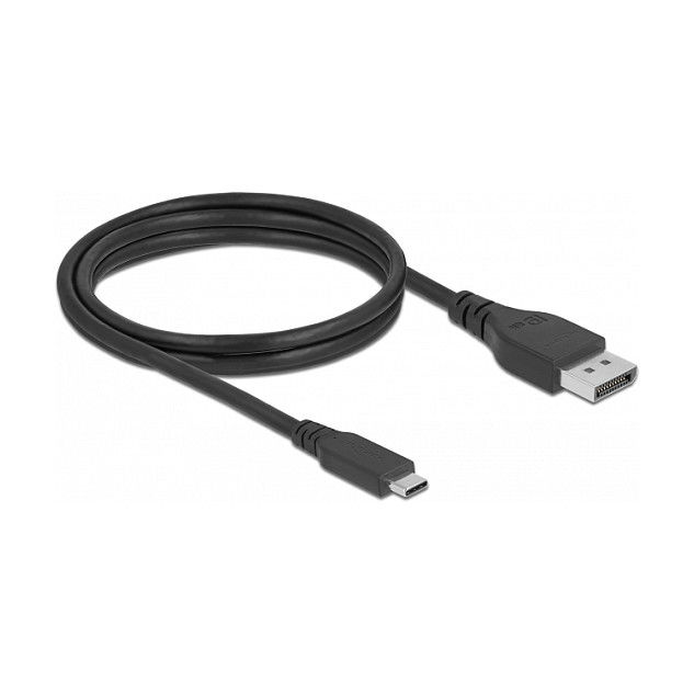 DeLOCK Cable USB-C a DisplayPort 8K Bidireccional 1m | DP Alt Mode | 7680x4320 60Hz | Certificado 8K | 1.4 | USB Tipo C Macho a DP Macho DeLOCK Cable USB-C a DisplayPort 8K Bidireccional 1m | DP Alt Mode | 7680x4320 60Hz | Certificado 8K | 1.4 | USB Tipo C Macho a DP Macho
