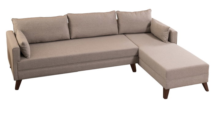 Atelier Del Sofa Sofá Esquinero Derecho Bella 1 Crema 275x165x85 cm