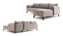 Atelier Del Sofa Sofá Esquinero Derecho Bella 1 Crema 275x165x85 cm