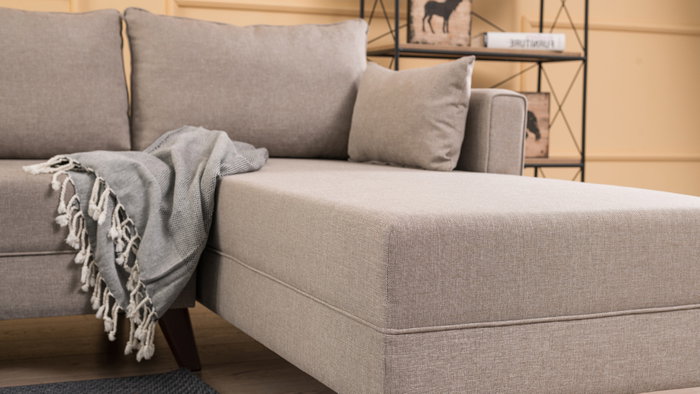Atelier Del Sofa Sofá Esquinero Derecho Bella 1 Crema 275x165x85 cm
