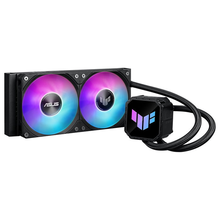 ASUS TUF Gaming LC III 240 ARGB - Sistema de Refrigeración Líquida AIO de 240 mm, Negro, 2 Ventiladores, Compatible con AMD AM4/AM5 e Intel LGA 1200/1700/1851