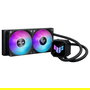ASUS TUF Gaming LC III 240 ARGB Refrigeración Líquida AIO para CPU AMD AM4/AM5 e Intel LGA 1200/1700/1851, 2 Ventiladores, 12 cm, Negro