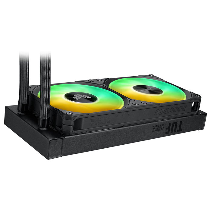ASUS TUF Gaming LC III 240 ARGB - Sistema de Refrigeración Líquida AIO de 240 mm, Negro, 2 Ventiladores, Compatible con AMD AM4/AM5 e Intel LGA 1200/1700/1851