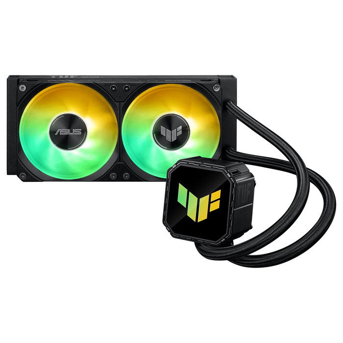 ASUS TUF Gaming LC III 240 ARGB - Sistema de Refrigeración Líquida AIO de 240 mm, Negro, 2 Ventiladores, Compatible con AMD AM4/AM5 e Intel LGA 1200/1700/1851