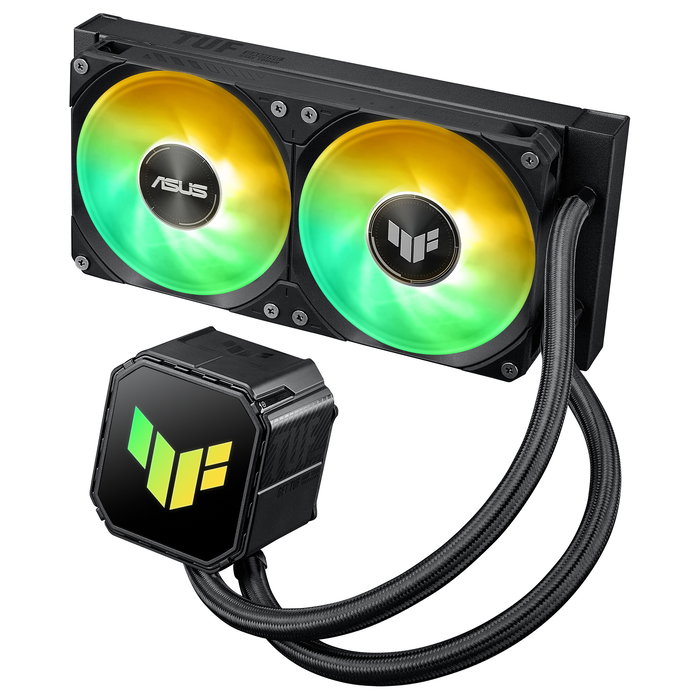 ASUS TUF Gaming LC III 240 ARGB - Sistema de Refrigeración Líquida AIO de 240 mm, Negro, 2 Ventiladores, Compatible con AMD AM4/AM5 e Intel LGA 1200/1700/1851