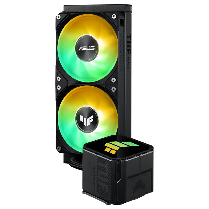 ASUS TUF Gaming LC III 240 ARGB - Sistema de Refrigeración Líquida AIO de 240 mm, Negro, 2 Ventiladores, Compatible con AMD AM4/AM5 e Intel LGA 1200/1700/1851