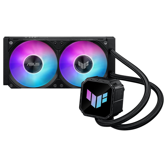 ASUS TUF Gaming LC III 240 ARGB - Sistema de Refrigeración Líquida AIO de 240 mm, Negro, 2 Ventiladores, Compatible con AMD AM4/AM5 e Intel LGA 1200/1700/1851
