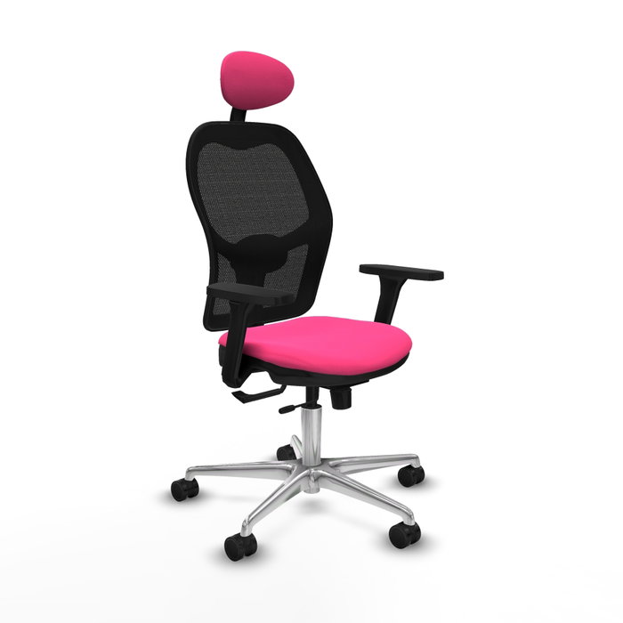 PIQUERAS Y CRESPO Silla de oficina Jorquera Rosa y Negro PIQUERAS Y CRESPO Silla de oficina Jorquera Rosa y Negro