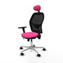 PIQUERAS Y CRESPO Silla de oficina Jorquera Rosa y Negro