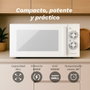 Grunkel Microondas con Grill 25L Blanco MWG-25MG