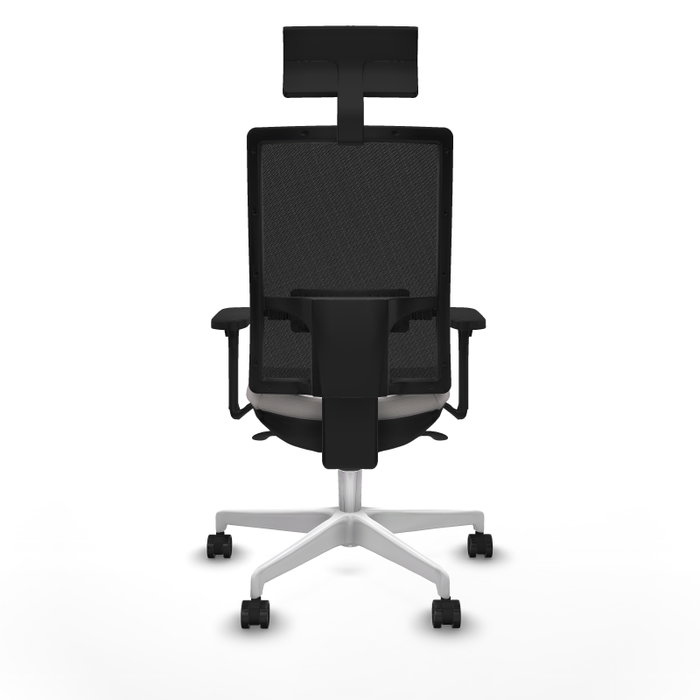 PIQUERAS Y CRESPO Silla de oficina Horna Blanco/Negro con Mecanismo Sincro PIQUERAS Y CRESPO Silla de oficina Horna Blanco/Negro con Mecanismo Sincro