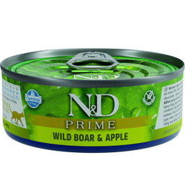 N&D CAT PRIME Jabalí & Manzana Adulto 70g (Pack de 24 unidades) help_text_placeholder