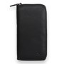 Zoozie Bags 4571 Cartera de Piel Auténtica para Mujer, Negra, 9 Tarjetas, 1 Teléfono, 17x9x2 cm