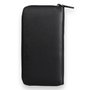 Zoozie Bags 4571 Cartera de Piel Auténtica para Mujer, Negra, 9 Tarjetas, 1 Teléfono, 17x9x2 cm
