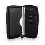 Zoozie Bags 4571 Cartera de Piel Auténtica para Mujer, Negra, 9 Tarjetas, 1 Teléfono, 17x9x2 cm