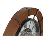 DKD Home Decor Reloj de Pared de Pino y Metal Natural