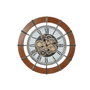 DKD Home Decor Reloj de Pared de Pino y Metal Natural