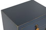 Mesita De Noche Oriental DKD Home Decor Azul Dorado 34 x 66 x 45 cm
