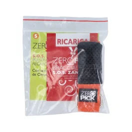 ZEROPICK Pulsera Antimosquitos Niños Talla S con Aceite Citronela Bio, 23 cm, Protección 4-5 semanas, Color Naranja