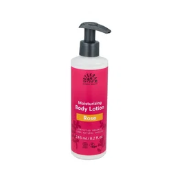 URTEKRAM Locion Corporal Aroma Rosas 245ml Eco Vegan, COSMOS ORGANIC, con Aloe Vera y Manteca de Karité, Vegano, No Testado en Animales