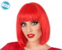 Atosa Peluca Corta Roja con Flequillo