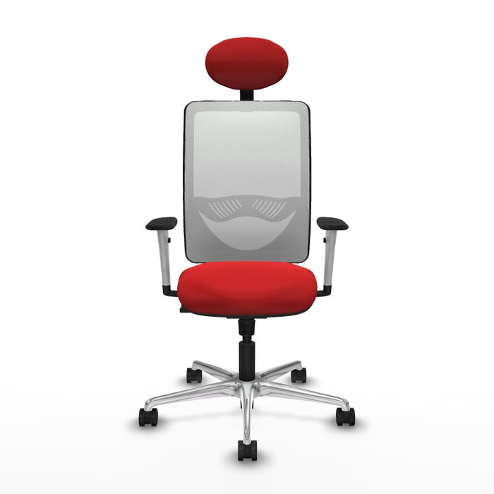 PIQUERAS Y CRESPO Silla de Oficina Zulema con Mecanismo Sincro, Rojo y Blanco PIQUERAS Y CRESPO Silla de Oficina Zulema con Mecanismo Sincro, Rojo y Blanco