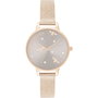 Olivia Burton Reloj OB16PQ04 con Esfera Gris y Correa Dorada