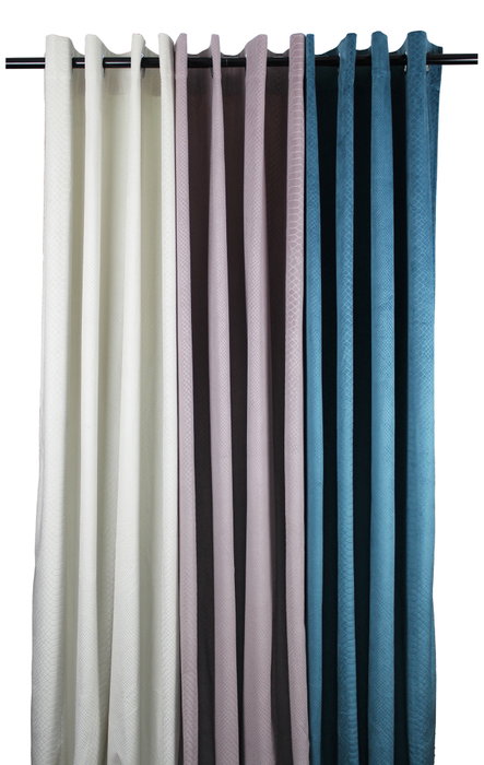 DKD Home Decor Cortina Jaquard Marfil 140x260 cm
