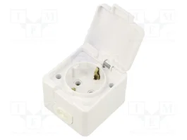 ABEX NT-17S WH Tomacorriente Schuko Blanco