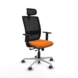 PIQUERAS Y CRESPO Silla de oficina Haches Naranja/Negro