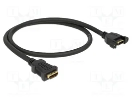 DELOCK Cable HDMI 0,5 m Negro 28AWG