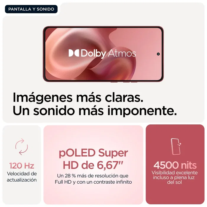 Motorola Moto G86 5G 8 GB 256 GB Rosa Crisantemo