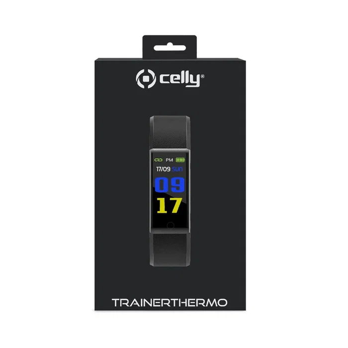 Smartband celly trainerthermobk reloj inteligente deportivo 2,44 cm (0.96") lcd negro