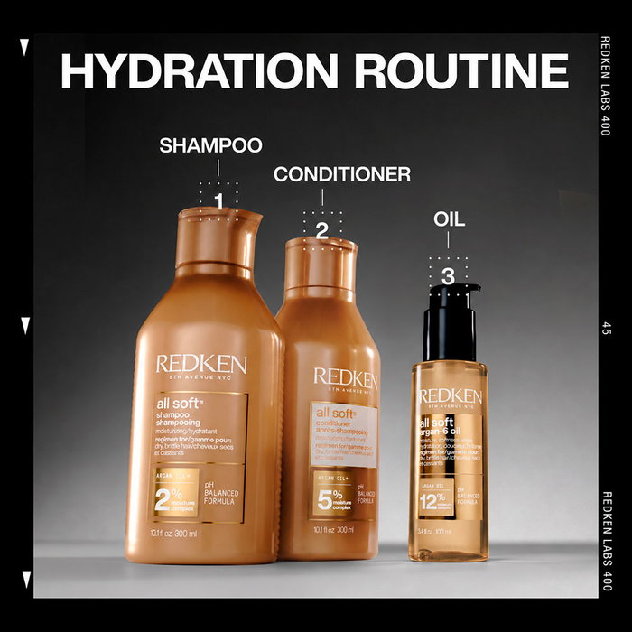 Redken All Soft Kit de Argán de 3 piezas