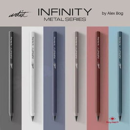 ROYMART Set de 24 Lápices Infinity Cuerpo Hexagonal Colores Surtidos