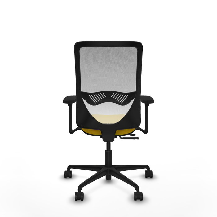 PIQUERAS Y CRESPO Silla de oficina Zulema con mecanismo Sincro/Traslack Amarillo y Blanco PIQUERAS Y CRESPO Silla de oficina Zulema con mecanismo Sincro/Traslack Amarillo y Blanco