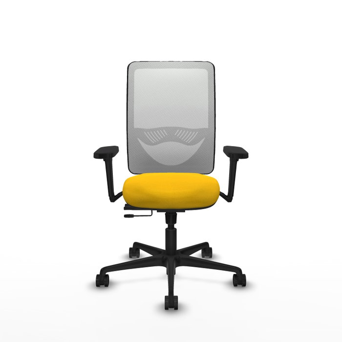 PIQUERAS Y CRESPO Silla de oficina Zulema con mecanismo Sincro/Traslack Amarillo y Blanco PIQUERAS Y CRESPO Silla de oficina Zulema con mecanismo Sincro/Traslack Amarillo y Blanco