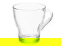 Vivalto Taza de Vidrio con Asa 280 ml Transparente 11x9.5x9 cm Apta para Lavavajillas y Microondas (Set de 24)