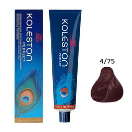 Koleston Perfect, Tinte permanente para el cabello, 4/75 Medium Brown Mahogany Brown, 60 ml