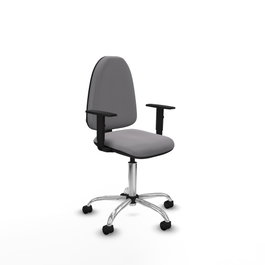 PIQUERAS Y CRESPO Silla de oficina Aýna Gris con Similpiel