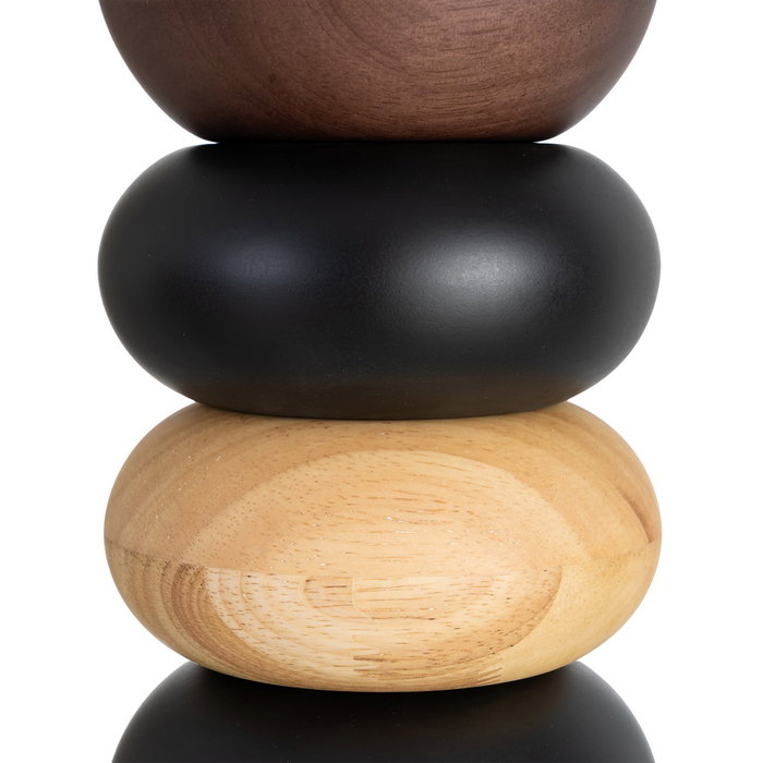 Lámpara Mesa Marrón Tejido-Madera 27 X 27 X 50 cm Lámpara Mesa Marrón Tejido-Madera 27 X 27 X 50 cm