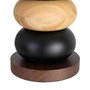 Lámpara Mesa Marrón Tejido-Madera 27 X 27 X 50 cm