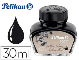 Pelikan 4001 Tinta Estilografica Negro Brillante Bote 30 ml