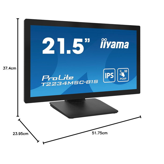 iiyama ProLite T2234MSC-B1S Monitor Táctil 21.5 pulg Full HD IPS iiyama ProLite T2234MSC-B1S Monitor Táctil 21.5 pulg Full HD IPS