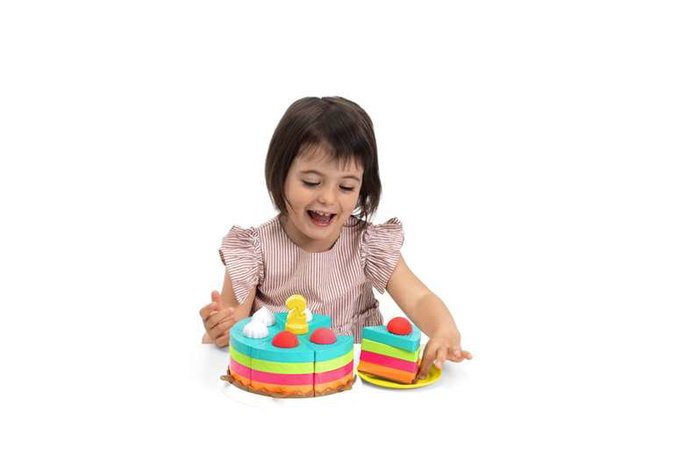Chicco Tarta Arcoíris 2 en 1 Set de Juego Montessori 42 Piezas +12 Meses