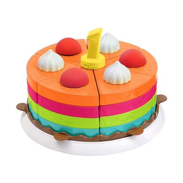 Chicco Tarta Arcoíris 2 en 1 Set de Juego Montessori 42 Piezas +12 Meses