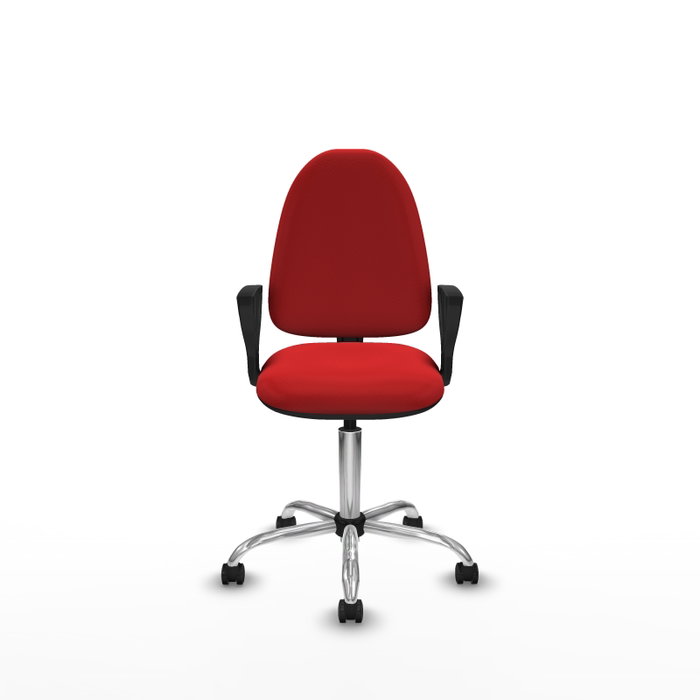 PIQUERAS Y CRESPO Silla de oficina Aýna Rojo con Similpiel
