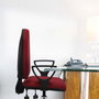 PIQUERAS Y CRESPO Silla de oficina Aýna Rojo con Similpiel